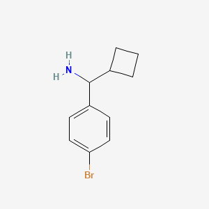 molecular formula C11H14BrN B3214746 (4-Bromophenyl)(cyclobutyl)methanamine CAS No. 1152573-89-1