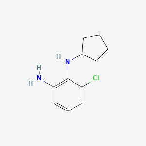 molecular formula C11H15ClN2 B3214753 1,2-Benzenediamine, 3-chloro-N2-cyclopentyl- CAS No. 1152584-90-1