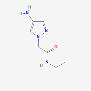 molecular formula C8H14N4O B3214778 2-(4-amino-1H-pyrazol-1-yl)-N-isopropylacetamide CAS No. 1152866-97-1