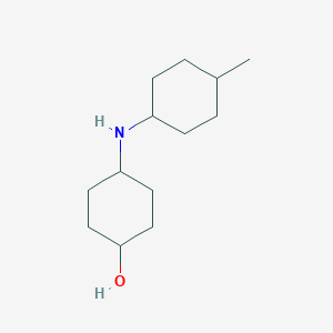 molecular formula C13H25NO B3214800 4-[(4-Methylcyclohexyl)amino]cyclohexan-1-ol CAS No. 1152964-08-3