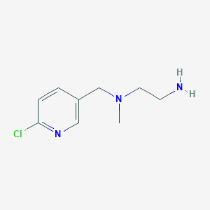 molecular formula C9H14ClN3 B3214822 N1-((6-Chloropyridin-3-yl)methyl)-N1-methylethane-1,2-diamine CAS No. 115327-84-9