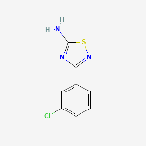 molecular formula C8H6ClN3S B3214846 3-(3-Chlorophenyl)-1,2,4-thiadiazol-5-amine CAS No. 1153977-31-1
