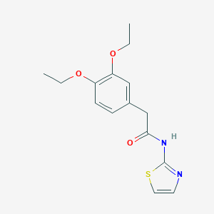 molecular formula C15H18N2O3S B321485 2-(3,4-diethoxyphenyl)-N-(1,3-thiazol-2-yl)acetamide 