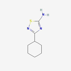 molecular formula C8H13N3S B3214853 3-Cyclohexyl-1,2,4-thiadiazol-5-amine CAS No. 1153978-13-2