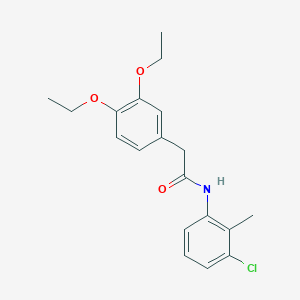 molecular formula C19H22ClNO3 B321487 N-(3-chloro-2-methylphenyl)-2-(3,4-diethoxyphenyl)acetamide 