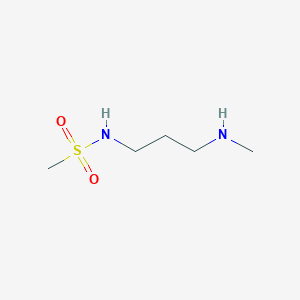 molecular formula C5H14N2O2S B3214872 N-[3-(methylamino)propyl]methanesulfonamide CAS No. 1154566-67-2