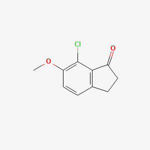 molecular formula C10H9ClO2 B3214886 1H-Inden-1-one, 7-chloro-2,3-dihydro-6-methoxy- CAS No. 1154740-88-1