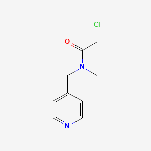 molecular formula C9H11ClN2O B3214892 2-Chloro-N-methyl-N-pyridin-4-ylmethyl-acetamide CAS No. 1154880-52-0