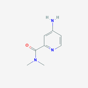 molecular formula C8H11N3O B3214909 4-amino-N,N-dimethylpyridine-2-carboxamide CAS No. 1155076-26-8