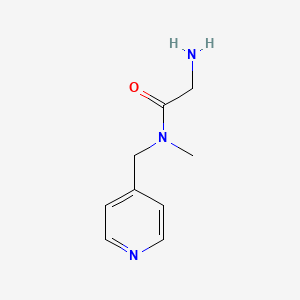 molecular formula C9H13N3O B3214915 2-Amino-N-methyl-N-pyridin-4-ylmethyl-acetamide CAS No. 1155110-55-6