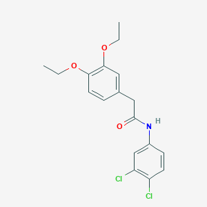 molecular formula C18H19Cl2NO3 B321492 N-(3,4-dichlorophenyl)-2-(3,4-diethoxyphenyl)acetamide 