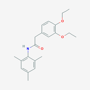 molecular formula C21H27NO3 B321494 2-(3,4-diethoxyphenyl)-N-mesitylacetamide 