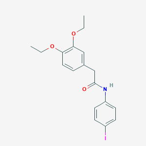 molecular formula C18H20INO3 B321495 2-(3,4-diethoxyphenyl)-N-(4-iodophenyl)acetamide 