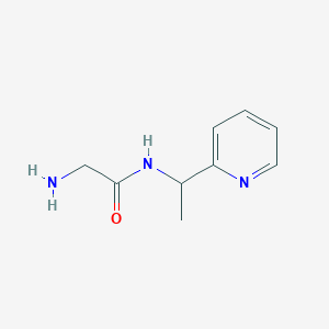 molecular formula C9H13N3O B3214950 2-Amino-N-(1-pyridin-2-yl-ethyl)-acetamide CAS No. 1156098-62-2