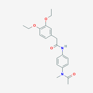 N-(4-{[(3,4-diethoxyphenyl)acetyl]amino}phenyl)-N-methylacetamide