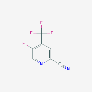 molecular formula C7H2F4N2 B3214984 2-Pyridinecarbonitrile, 5-fluoro-4-(trifluoromethyl)- CAS No. 1156542-31-2