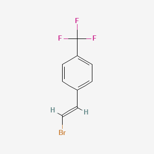 molecular formula C9H6BrF3 B3214988 1-[(E)-2-Bromovinyl]-4-(trifluoromethyl)benzene CAS No. 115665-78-6