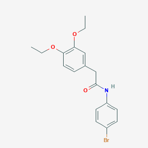 molecular formula C18H20BrNO3 B321499 N-(4-bromophenyl)-2-(3,4-diethoxyphenyl)acetamide 