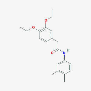 molecular formula C20H25NO3 B321501 2-(3,4-diethoxyphenyl)-N-(3,4-dimethylphenyl)acetamide 