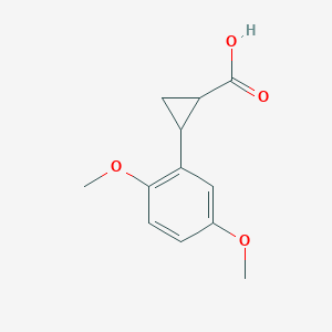 Cyclopropanecarboxylic acid, 2-(2,5-dimethoxyphenyl)-