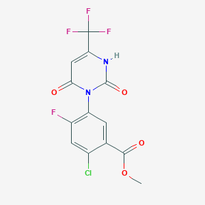 Methyl 2-chloro-5-(2,6-dioxo-4-(trifluoromethyl)-2,3-dihydropyrimidin-1(6H)-yl)-4-fluorobenzoate