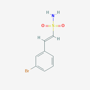 molecular formula C8H8BrNO2S B3215035 2-(3-Bromophenyl)ethene-1-sulfonamide CAS No. 1158113-75-7
