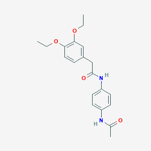 N-[4-(acetylamino)phenyl]-2-(3,4-diethoxyphenyl)acetamide