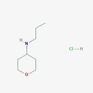 molecular formula C8H18ClNO B3215053 N-Propyltetrahydro-2H-pyran-4-amine hydrochloride CAS No. 1158410-95-7