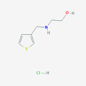 molecular formula C7H12ClNOS B3215079 2-[(Thiophen-3-ylmethyl)amino]ethan-1-ol hydrochloride CAS No. 1158591-85-5