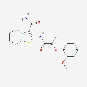 2-{[2-(2-Methoxyphenoxy)propanoyl]amino}-4,5,6,7-tetrahydro-1-benzothiophene-3-carboxamide