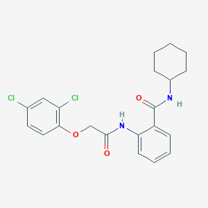 N-cyclohexyl-2-{[(2,4-dichlorophenoxy)acetyl]amino}benzamide