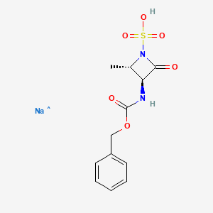 1-Azetidinesulfonic acid, 2-methyl-4-oxo-3-[[(phenylmethoxy)carbonyl]amino]-, sodium salt (1:1), (2S,3S)-