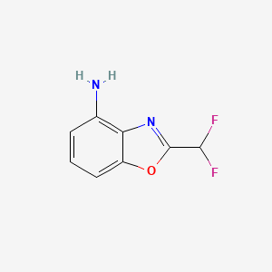 molecular formula C8H6F2N2O B3215128 2-(Difluoromethyl)benzo[d]oxazol-4-amine CAS No. 1159528-43-4