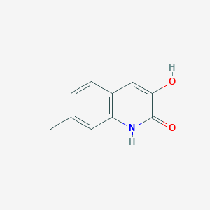 molecular formula C10H9NO2 B3215135 3-羟基-7-甲基喹啉-2(1H)-酮 CAS No. 1159706-32-7