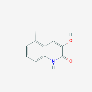 molecular formula C10H9NO2 B3215138 3-羟基-5-甲基喹啉-2(1H)-酮 CAS No. 1159706-33-8