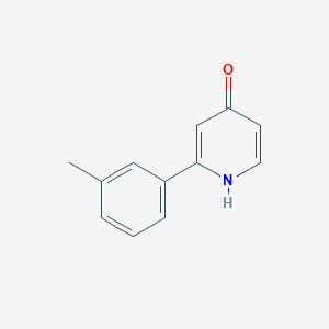 molecular formula C12H11NO B3215145 4-Hydroxy-2-(3-methylphenyl)pyridine CAS No. 1159814-48-8