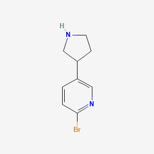 2-Bromo-5-(pyrrolidin-3-yl)pyridine