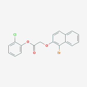 2-Chlorophenyl [(1-bromo-2-naphthyl)oxy]acetate