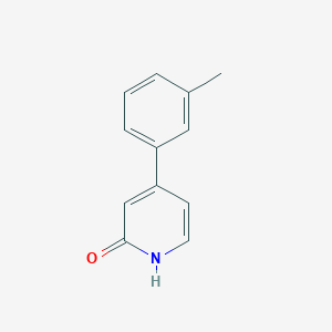 molecular formula C12H11NO B3215220 2-Hydroxy-4-(3-methylphenyl)pyridine CAS No. 1159820-64-0