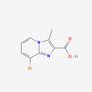 molecular formula C9H7BrN2O2 B3215265 8-Bromo-3-methylimidazo[1,2-a]pyridine-2-carboxylic acid CAS No. 1159830-99-5