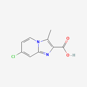 molecular formula C9H7ClN2O2 B3215284 7-Chloro-3-methylimidazo[1,2-a]pyridine-2-carboxylic acid CAS No. 1159833-58-5