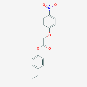 molecular formula C16H15NO5 B321529 4-Ethylphenyl {4-nitrophenoxy}acetate 