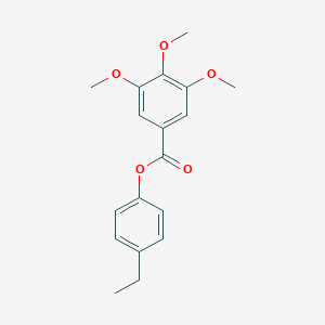 molecular formula C18H20O5 B321533 4-Ethylphenyl 3,4,5-trimethoxybenzoate 