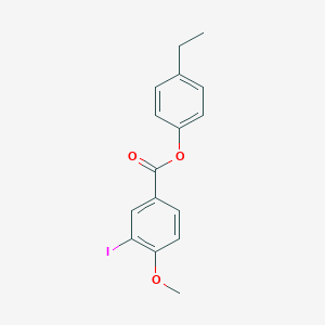 molecular formula C16H15IO3 B321535 4-Ethylphenyl 3-iodo-4-methoxybenzoate 