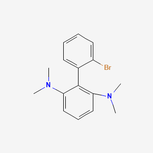 molecular formula C16H19BrN2 B3215383 2,6-Bis(dimethylamino)-2'-bromo-1,1'-biphenyl CAS No. 1160556-63-7