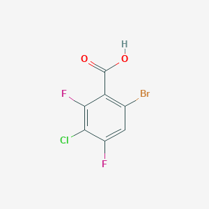 molecular formula C7H2BrClF2O2 B3215392 6-Bromo-3-chloro-2,4-difluorobenzoic acid CAS No. 1160573-21-6