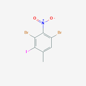 molecular formula C7H4Br2INO2 B3215398 1,3-Dibromo-4-iodo-5-methyl-2-nitrobenzene CAS No. 1160573-65-8