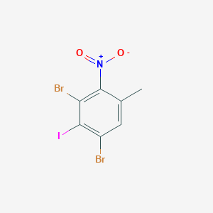 molecular formula C7H4Br2INO2 B3215402 3,5-Dibromo-4-iodo-2-nitrotoluene CAS No. 1160573-75-0
