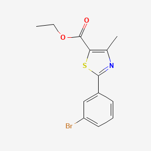 molecular formula C13H12BrNO2S B3215410 Ethyl 4-Methyl-2-(3-bromophenyl)thiazole-5-carboxylate CAS No. 1160573-84-1