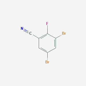 molecular formula C7H2Br2FN B3215422 3,5-二溴-2-氟苯甲腈 CAS No. 1160574-05-9